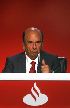 El presidente de Banco Santander, Emilio Botn. | Bruno Moreno