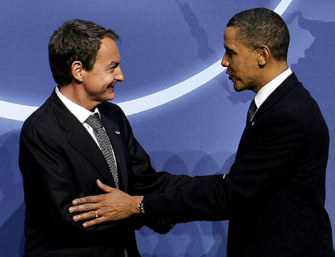 Zapatero y Obama, hace un mes en la Cumbre de Seguridad Nuclear. | Efe