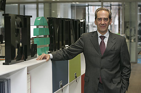 Jos Manuel Gonzlez-Pramo, miembro del Comit Ejecutivo del BCE, durante una visita a EL MUNDO. | Diego Sinova