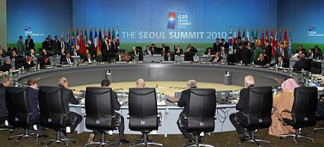 Imagen de los lderes mundiales en la cumbre de Sel. | Afp