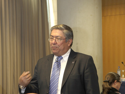 Luis Sols durante su intervencin en Madrid Fusin