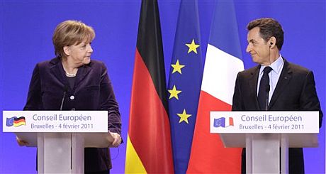 Angela Merkel y Nicolas Sarkozy. | AP