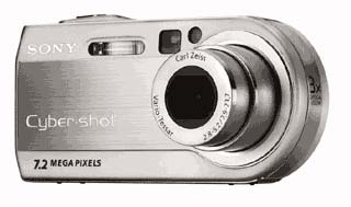 Cyber-shot Digital Camera, imagen digital en la palma de la mano