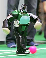 Un humanoide modelo 'VisiON NEXTA' de los participantes en el campeonato. (Foto: Reuters)