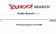 Pantalla de Yahoo! Audio Search