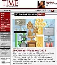 Las 50 mejores pginas 'web' para la revista Time