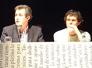 Gumersindo Lafuente y Jos Luis Moro, durante el Congreso. (Foto: P. R.)