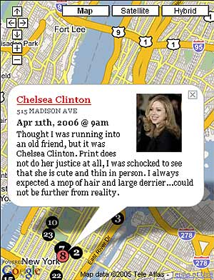 Chelsea Clinton ha sido 'localizada' en Madison Avenue. (Foto: Gawker Stalker)