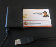 Lector y tarjeta personalizada para la firma electrónica. (Foto: S.R.S.)