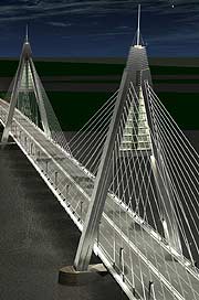 Imagen virtual del puente. (Foto: Gobierno de Hungra)