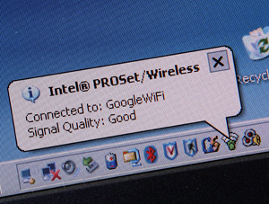Un portátil recién conectado a la red WiFi de Google. (Foto: AFP)