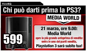 Anuncio del Media World Italia.