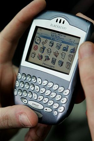 Un BlackBerry. (Foto: AP)