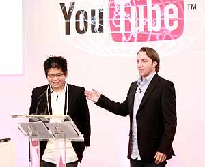Steve Chen y Chad Hurley, cofundadores de YouTube.