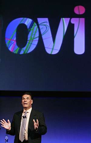 Olli-Pekka Kallasvuo, presidente de Nokia, durante la presentacin de 'Ovi' en Londres. (Foto: REUTERS)