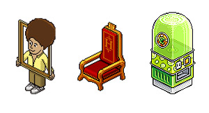 Ejemplos de muebles del Habbo Hotel. (Fotos: Habbo Hotel)
