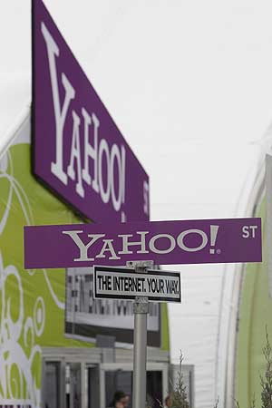 Carteles de Yahoo! en la última edición de la feria CES. (Foto: AFP)