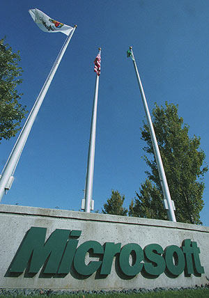 Entrada al complejo de Microsoft en Redmond, EEUU. (Foto: AP)