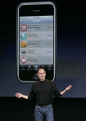 Steve Jobs, en una presentacin del iPhone. (Foto: AP)