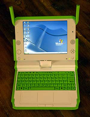 El ordenador de OLPC. (Foto: Microsoft)
