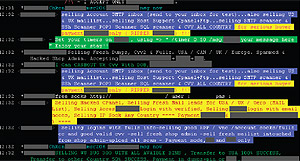 Detalle de una pantala de chat en el que se ofrecen datos robados. (Fuente: Symantec)