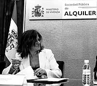 Mara Antonia Trujillo, la pasada semana en el Ministerio de Vivienda. / KIKE PARA