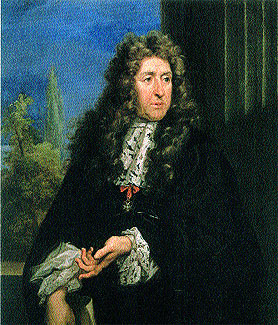 André le Nôtre. Retrato de 1687. Fue uno de los pocos verdaderos amigos del egocéntrico Rey Sol.