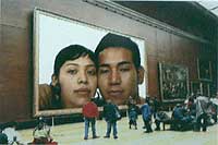 FATALIDAD. Diego Armando y su novia Vernica, tambin ecuatoriana, acudieron a Barajas a recoger a los familiares de ella.