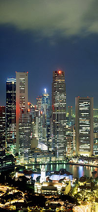 Panormica de Singapur, la ciudad-Estado que se ha convertido en centro geoestratgico del sudeste asitico. / AGEFOTOSTOCK