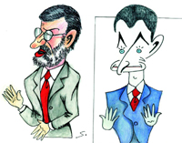 Mariano Rajoy y JosLuis Rodrguez Zapatero.