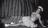 Carmen Snchez, con su atuendo circense en una imagen de la dcada de los 50.