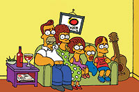 Los Simpson espaloñes. Ilustración: Raúl Arias.
