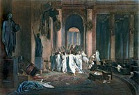 Muerte. Asesinato del César en el Senado romano en marzo del año 44 antes de Cristo.