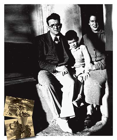 Con sus padres, Ernesto Guevara Lynch y Celia de la Serna.
