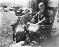 Infieles. El presidente Roosevelt y su esposa en una imagen de los 40. Su relacin fue una farsa.