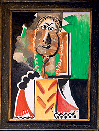 Busto de hombre, 1969. leo sobre lienzo 130 x 97 cm. Precio: 4.000.000.