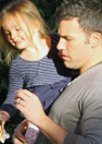 Ben Affleck junto a su hija pequea Seraphine