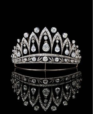 Diadema de diamantes de la reina Mara Jos de Italia FOTO: Christie's