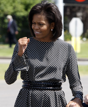 Imagen reciente de Michelle Obama en Colorado. FOTO: AP.