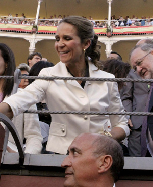 La Infanta Elena, en Las Ventas. FOTO: EFE