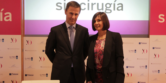 Ricardo Ruiz, director de la Clnica Dermatolgica Internacional con Charo Izquierdo, directora de YO DONA.