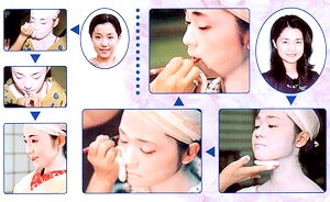 Secuencia del maquillaje de una verdadera geisha. Conoce los productos que te pueden servir