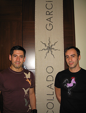 Los diseñadores Carlos García y Francisco Collado.
