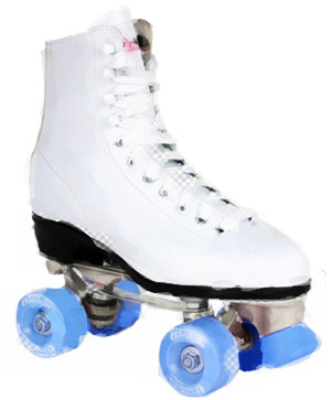 Los clsicos patines de cuatro ruedas.