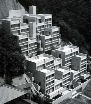 Grupo de viviendas Rokko (Kobe, Japn) realizado por Tadao Ando a principios de los 80.