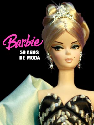 Cartel de la exposición 'Barbie 50 años de moda' que se celebra hasta el 19 de mayo en El Corte Inglés de Callao (Madrid).